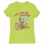 Kép 3/22 - Almazöld Scooby-Doo női rövid ujjú póló - Az élet sokkal jobb ha van pizza - Scooby