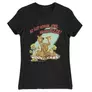 Kép 8/22 - Fekete Scooby-Doo női rövid ujjú póló - Az élet sokkal jobb ha van pizza - Scooby