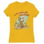 Kép 13/22 - Sárga Scooby-Doo női rövid ujjú póló - Az élet sokkal jobb ha van pizza - Scooby