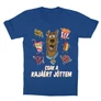 Királykék Scooby-Doo gyerek rövid ujjú póló - Csak a kajáért jöttem
