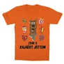 Narancs Scooby-Doo gyerek rövid ujjú póló - Csak a kajáért jöttem