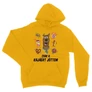 Sárga Scooby-Doo unisex kapucnis pulóver - Csak a kajáért jöttem
