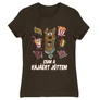 Barna Scooby-Doo női rövid ujjú póló - Csak a kajáért jöttem