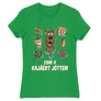 Zöld Scooby-Doo női rövid ujjú póló - Csak a kajáért jöttem