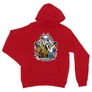 Piros Scooby-Doo unisex kapucnis pulóver - Forest 