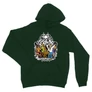 Sötétzöld Scooby-Doo unisex kapucnis pulóver - Forest 