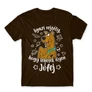 Barna Scooby-Doo férfi rövid ujjú póló - Igazi rejtély, hogy lehetek ilyen jófej
