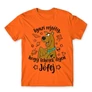 Narancs Scooby-Doo férfi rövid ujjú póló - Igazi rejtély, hogy lehetek ilyen jófej