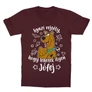 Bordó Scooby-Doo gyerek rövid ujjú póló - Igazi rejtély, hogy lehetek ilyen jófej
