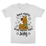 Fehér Scooby-Doo gyerek rövid ujjú póló - Igazi rejtély, hogy lehetek ilyen jófej