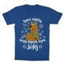 Királykék Scooby-Doo gyerek rövid ujjú póló - Igazi rejtély, hogy lehetek ilyen jófej