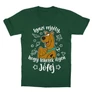 Sötétzöld Scooby-Doo gyerek rövid ujjú póló - Igazi rejtély, hogy lehetek ilyen jófej