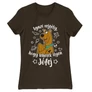 Barna Scooby-Doo női rövid ujjú póló - Igazi rejtély, hogy lehetek ilyen jófej