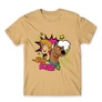 Homok Scooby-Doo férfi rövid ujjú póló - Ohhh Scooby!