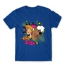 Királykék Scooby-Doo férfi rövid ujjú póló - Ohhh Scooby!