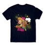 Sötétkék Scooby-Doo férfi rövid ujjú póló - Ohhh Scooby!