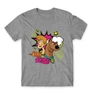 Sportszürke Scooby-Doo férfi rövid ujjú póló - Ohhh Scooby!