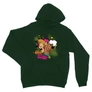 Sötétzöld Scooby-Doo unisex kapucnis pulóver - Ohhh Scooby!