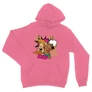 Világos rózsaszín Scooby-Doo unisex kapucnis pulóver - Ohhh Scooby!