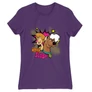 Sötétlila Scooby-Doo női rövid ujjú póló - Ohhh Scooby!