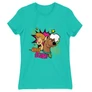 Türkiz Scooby-Doo női rövid ujjú póló - Ohhh Scooby!