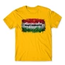 Sárga Magyarország zászló férfi rövid ujjú póló - Splash