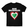 Fekete Hajrá Magyarország férfi rövid ujjú póló - Szív