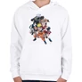 Fehér Naruto gyerek kapucnis pulóver - Characters