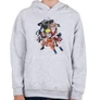Sportszürke Naruto gyerek kapucnis pulóver - Characters