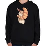 Fekete Pokémon gyerek kapucnis pulóver - Eevee
