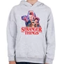Sportszürke Stranger Things gyerek kapucnis pulóver - Characters