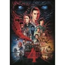 Stranger Things 1000 db-os puzzle - Darkness Rises - A kirakó képén a sorozat negyedik évadának ikonikus plakátja jelenik meg
