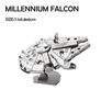 Kép 3/3 - Metal Star Wars Millennium Falcon űrhajó - lézervágott acél makettező szett