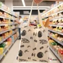 Star Wars shopping bag, bevásárlótáska 40 cm - Halálcsillag és Millenium Falcon