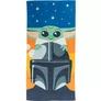 Star Wars The Mandalorian törölköző, fürdőlepedő 70x140 cm - Grogu és Din Djarin