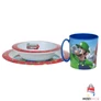 Super Mario műanyag étkészlet