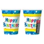 Happy Birthday papír pohár 6 db-os 270 ml - Blue