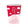 Szerelem papír pohár 6 db-os 250 ml - Love Is In The Air Red