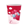 Szerelem papír pohár 6 db-os 250 ml - Love Is In The Air Red
