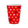 Szerelem XOXO papír pohár 6 db-os 250 ml - Red