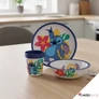 Disney Lilo és Stitch csúszásmentes étkészlet, micro műanyag szett, pohárral 260 ml - Just