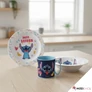 Disney Lilo és Stitch, A csillagkutya étkészlet, micro műanyag szett, bögrével 390 ml - Just