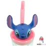 Disney Lilo és Stitch szívószálas pohár 3D figurával 360 ml - Stitch