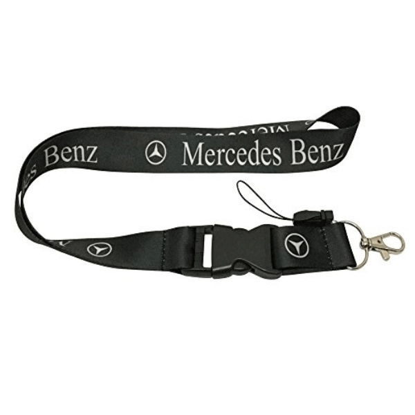 Mercedes kulcstartó, nyakpánt fekete - Nylon