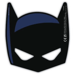 Batman papír maszk, álarc - 6 darabos csomag