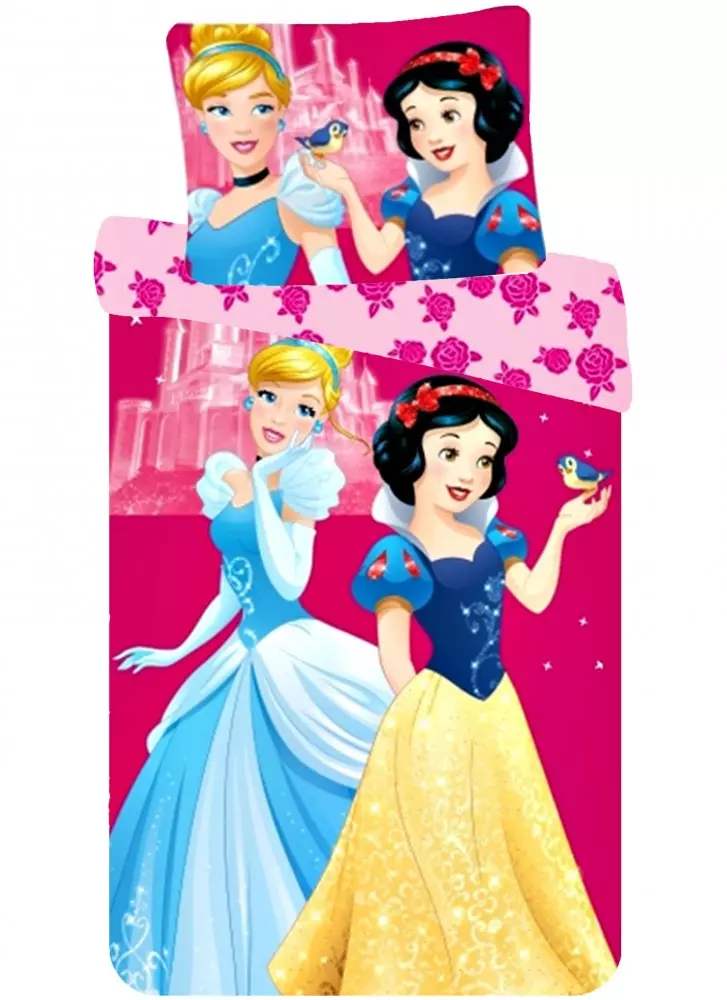 Disney Hercegnők gyerek ágyneműhuzat garnitúra - Hófehérke és Hamupiőke