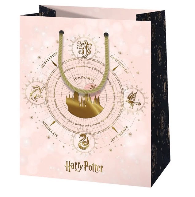 Harry Potter Hogwarts ajándéktasak - Rózsaszín