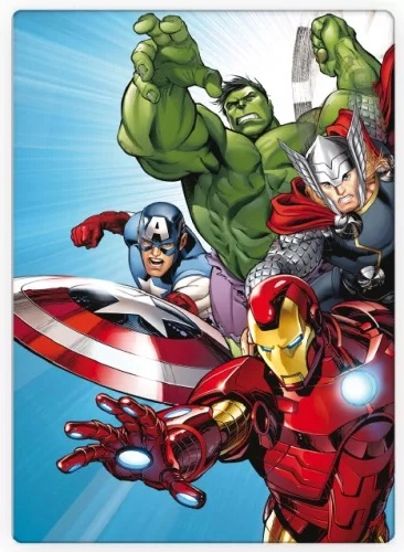 Bosszúállók polár takaró, ágytakaró - Marvel Avengers Team