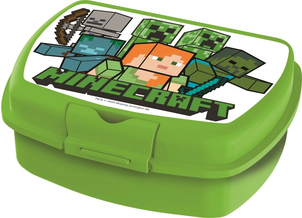 Minecraft szendvicsdoboz, uzsonnás doboz - Full Green