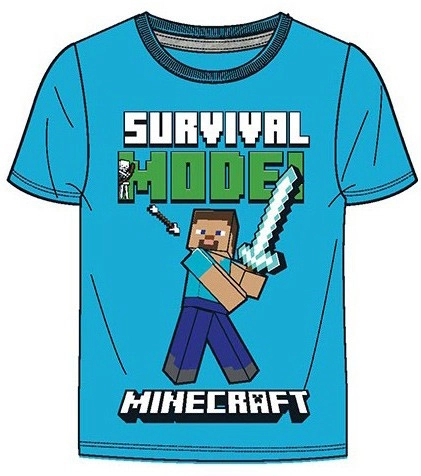 Minecraft gyerek póló - Survival Mode - 140-es méret